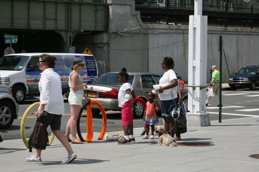 Yonkers Yarn Bombing | SarahDivi.com  | Photo by Lester Millman