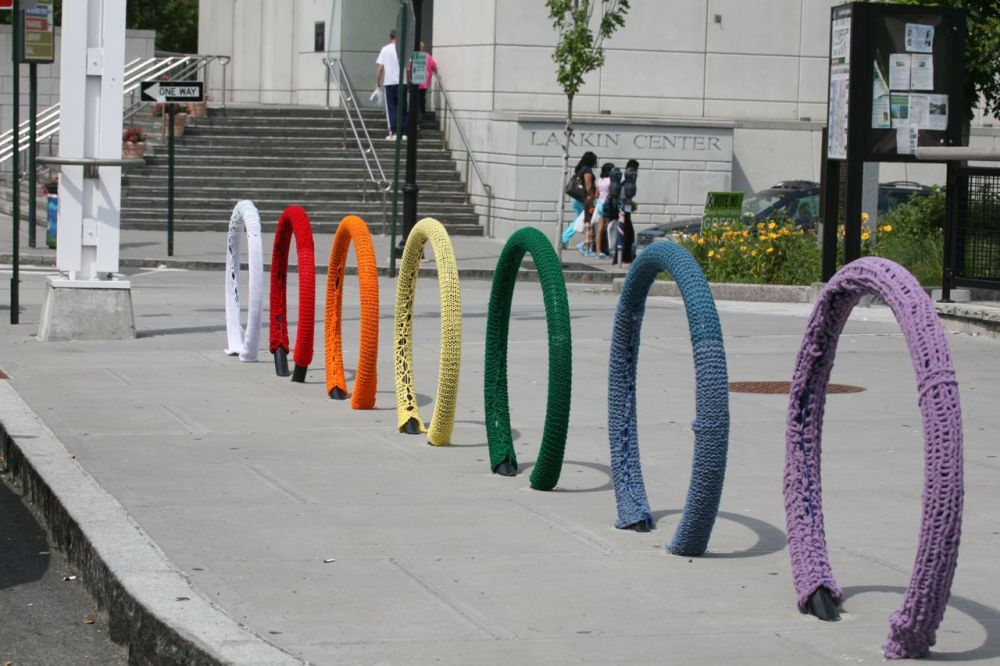 Yonkers Yarn Bombing | SarahDivi.com  | Photo by Lester Millman