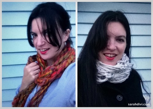 arm knitting samples | sarahdivi.com