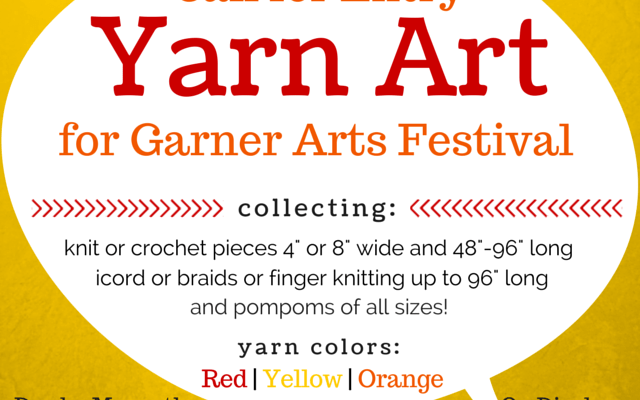 Yarn Art Call for Entry | Garner Arts Festival | SarahDivi.com